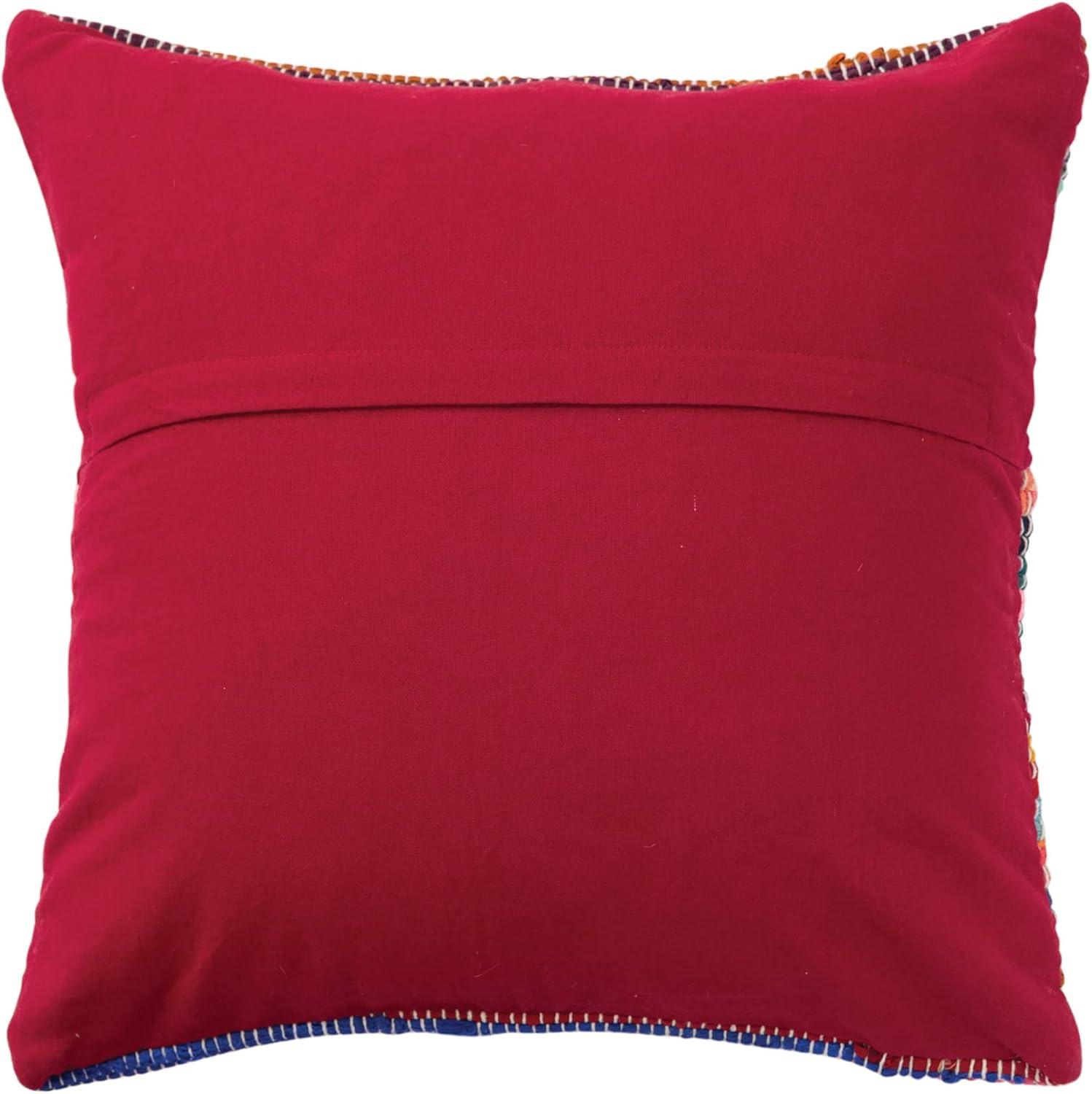 Embroidered Cotton Pillow Cover