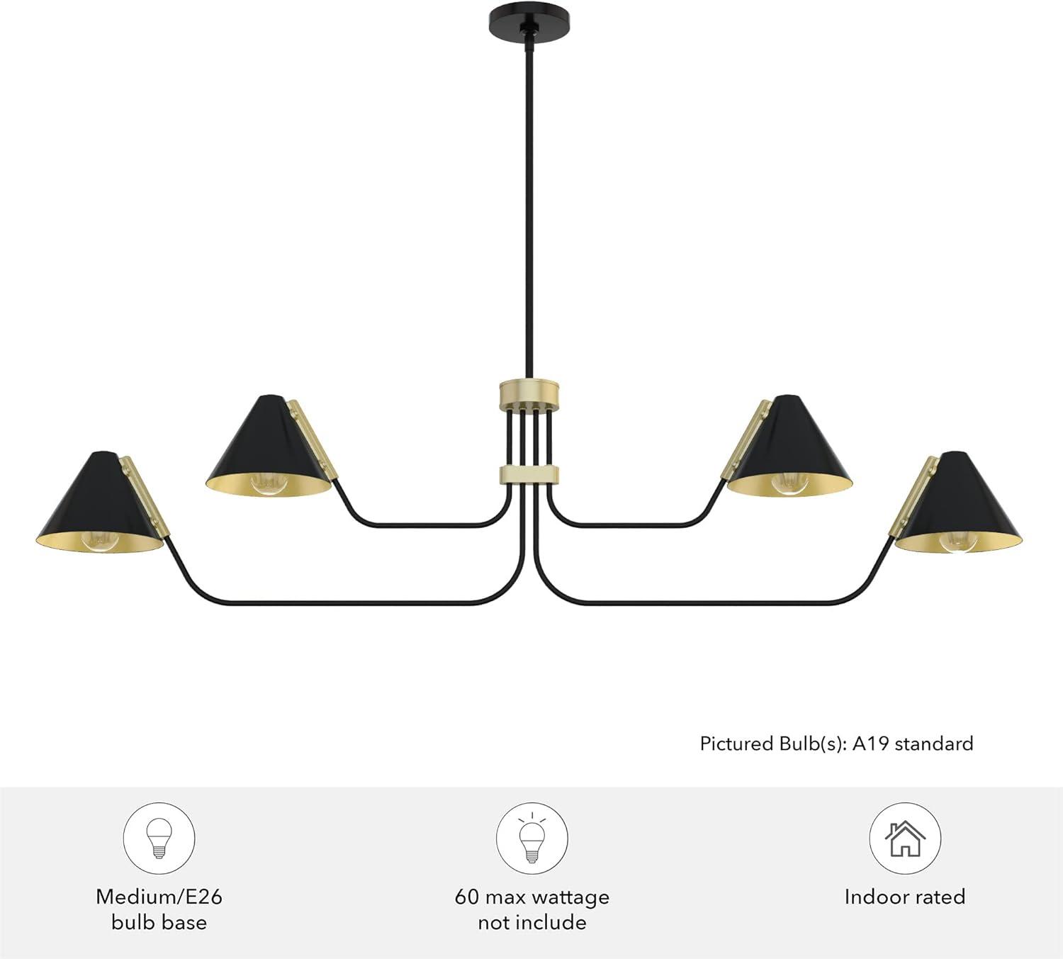 4-Light Grove Isle Chandelier - Hunter Fan