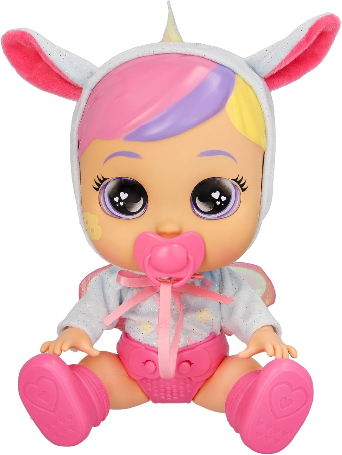 Cry Babies Day Care Jenna 12" Baby Doll w/ Light Up Eyes and Pegasus Themed Outfit