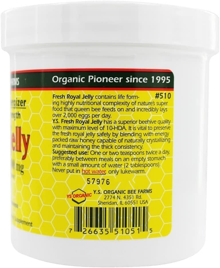 Y.S. Eco Bee Farms Pure Royal Energizer Royal Jelly In Honey.