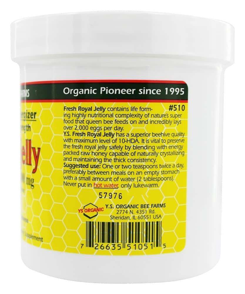 Y.S. Eco Bee Farms Pure Royal Energizer Royal Jelly In Honey.