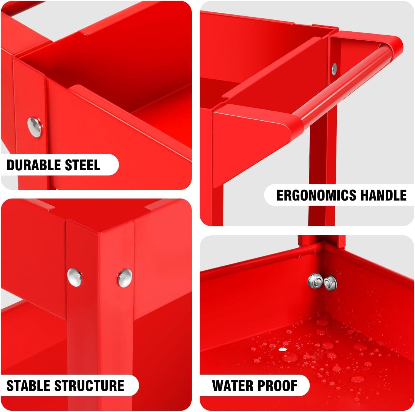 Costway 31'' H x 30'' W Utility Cart with Wheels