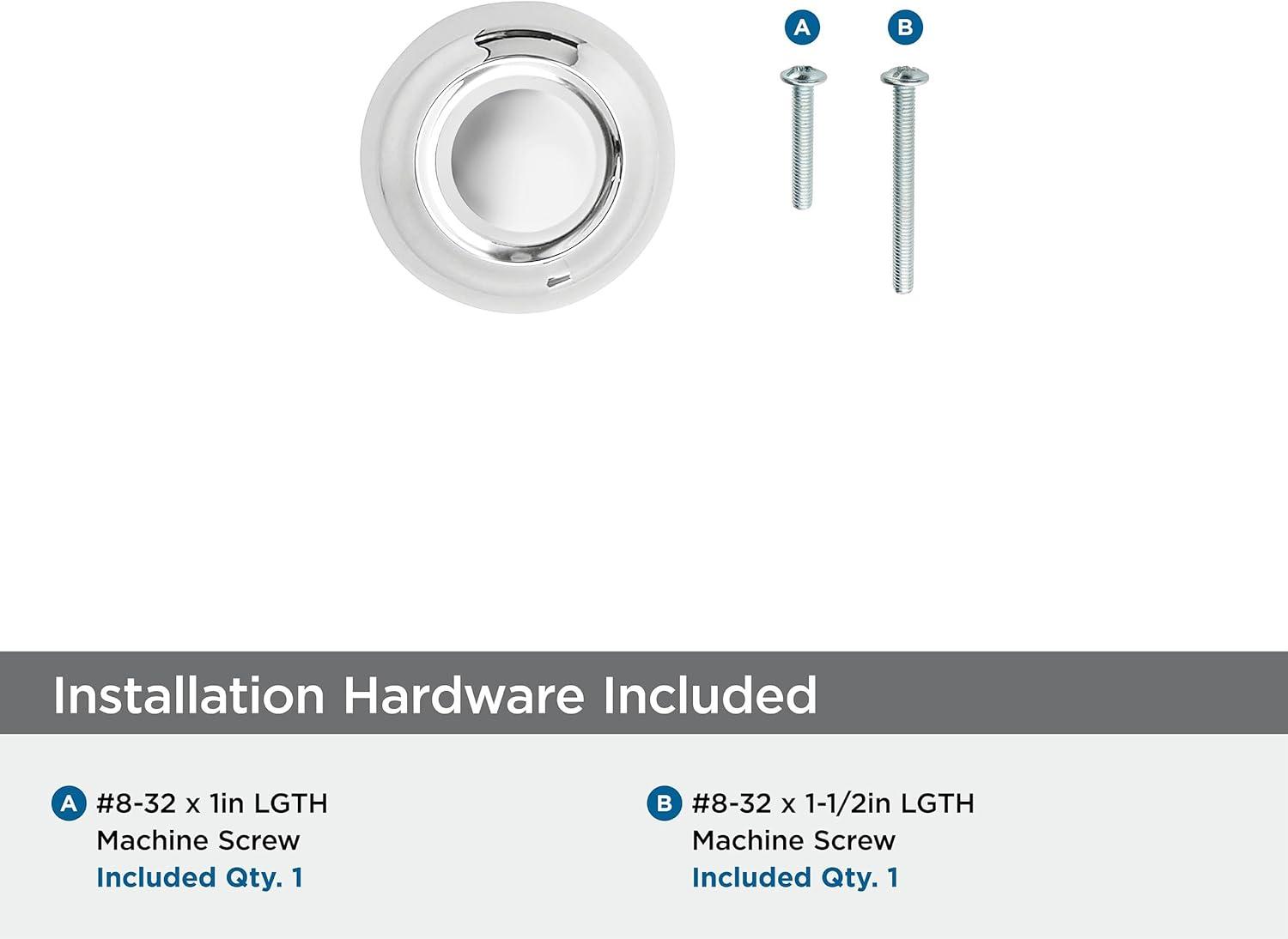 Kane 1-3/16 inch (30mm) Diameter Polished Chrome Cabinet Knob