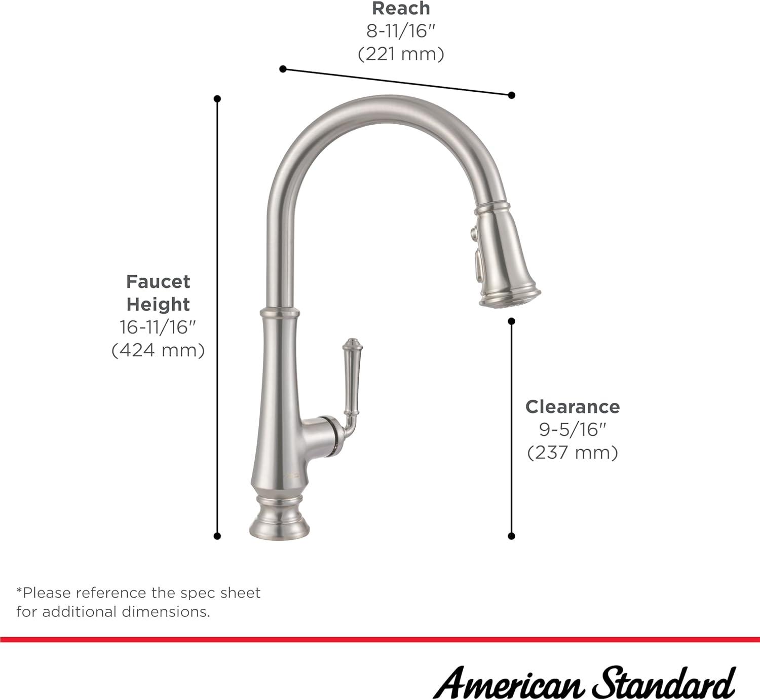 Delancey Pull Down Single Handle Kitchen Faucet With Accessories