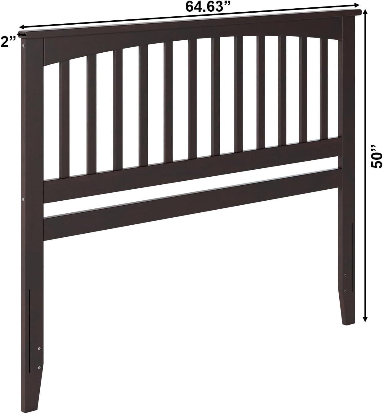 AFI Furnishings Mission Queen Headboard with Turbo Charger in Espresso