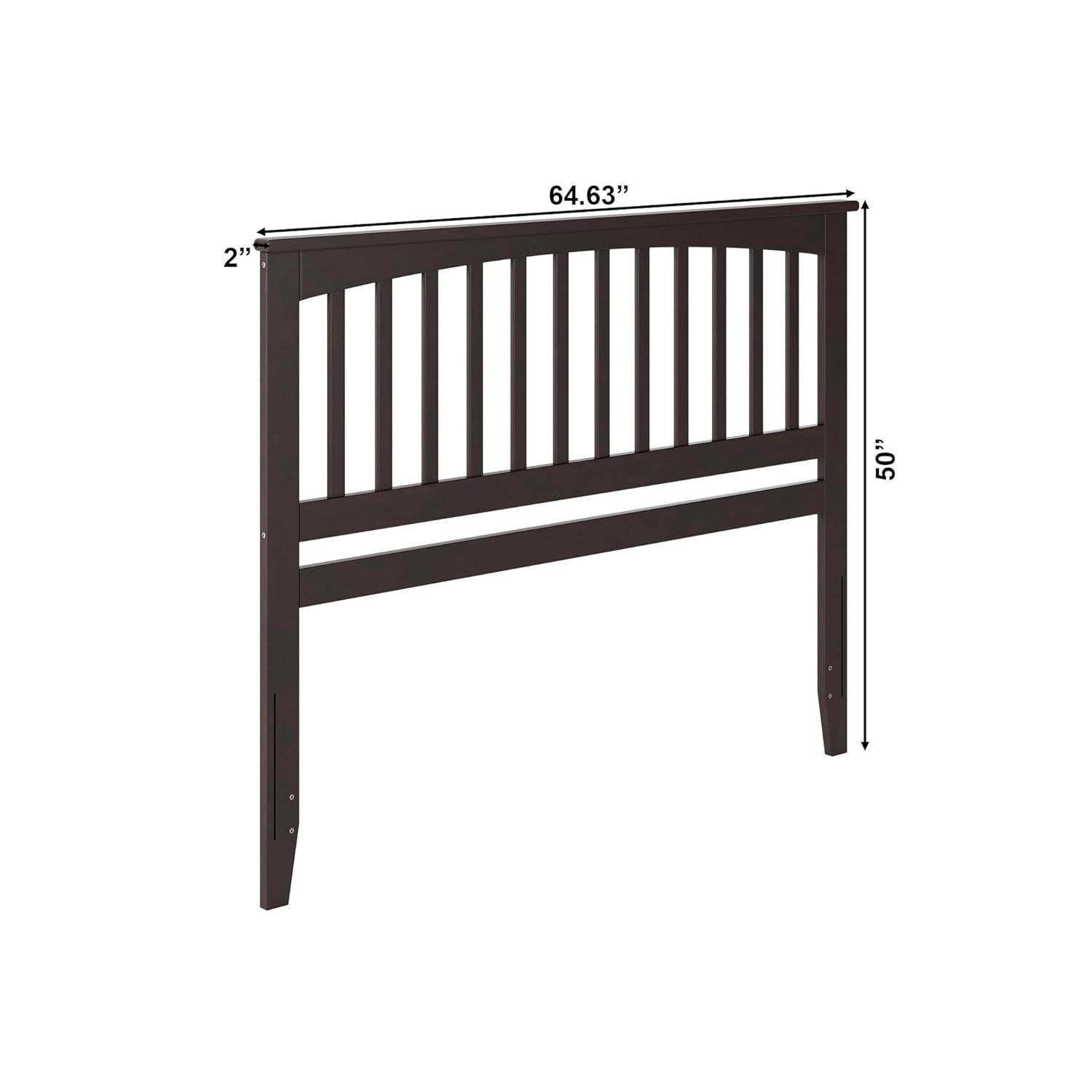AFI Furnishings Mission Queen Headboard with Turbo Charger in Espresso