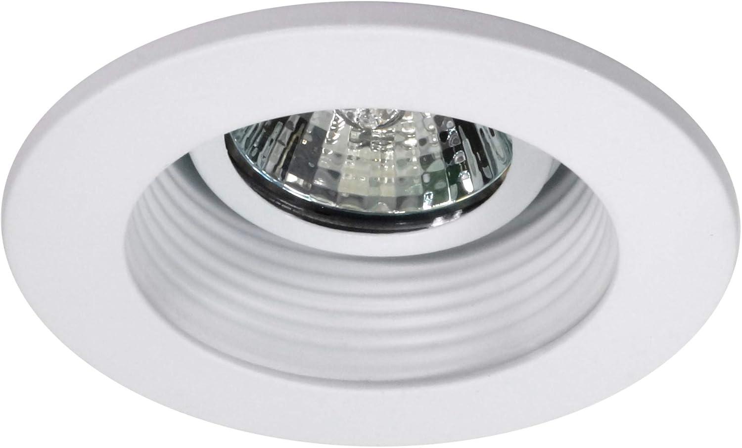 White Glass 3-Inch Recessed Baffle Trim Light