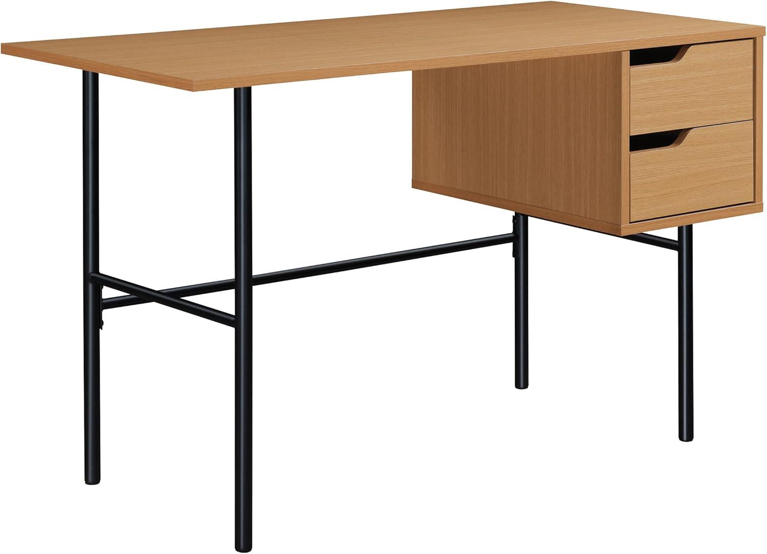 OSP Designs Metal Base Writing Desk