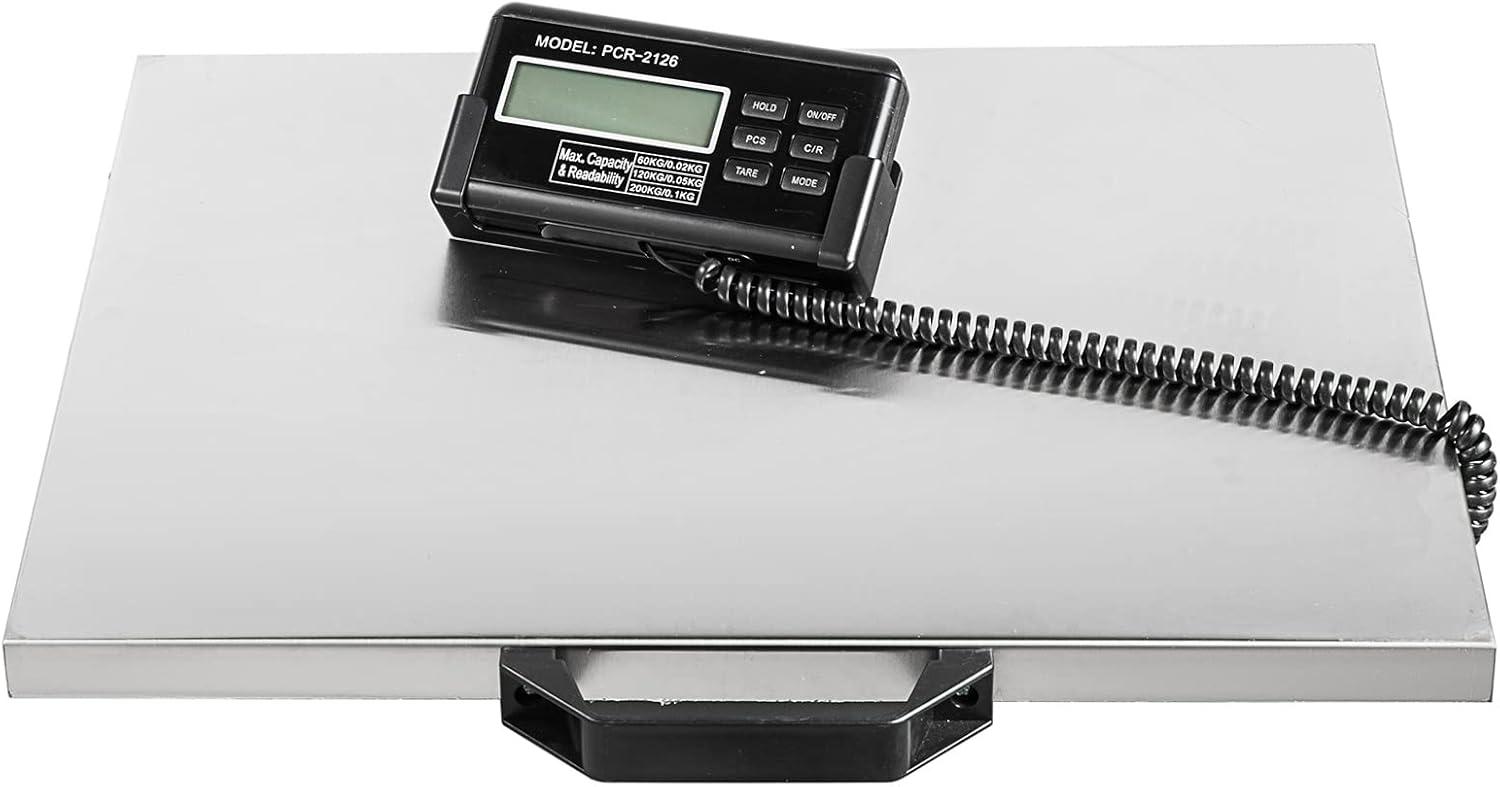 VEVOR 1100Lbs x 0.2Lbs Digital Livestock Scale Large Pet Vet Scale Stainless Steel