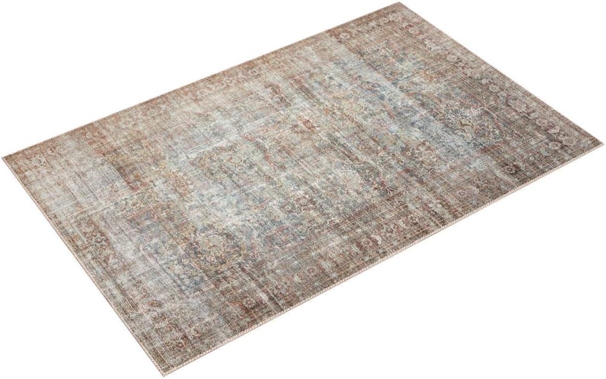 Chris Loves Julia x Loloi Jules Oriental Lagoon/Brick Area Rug