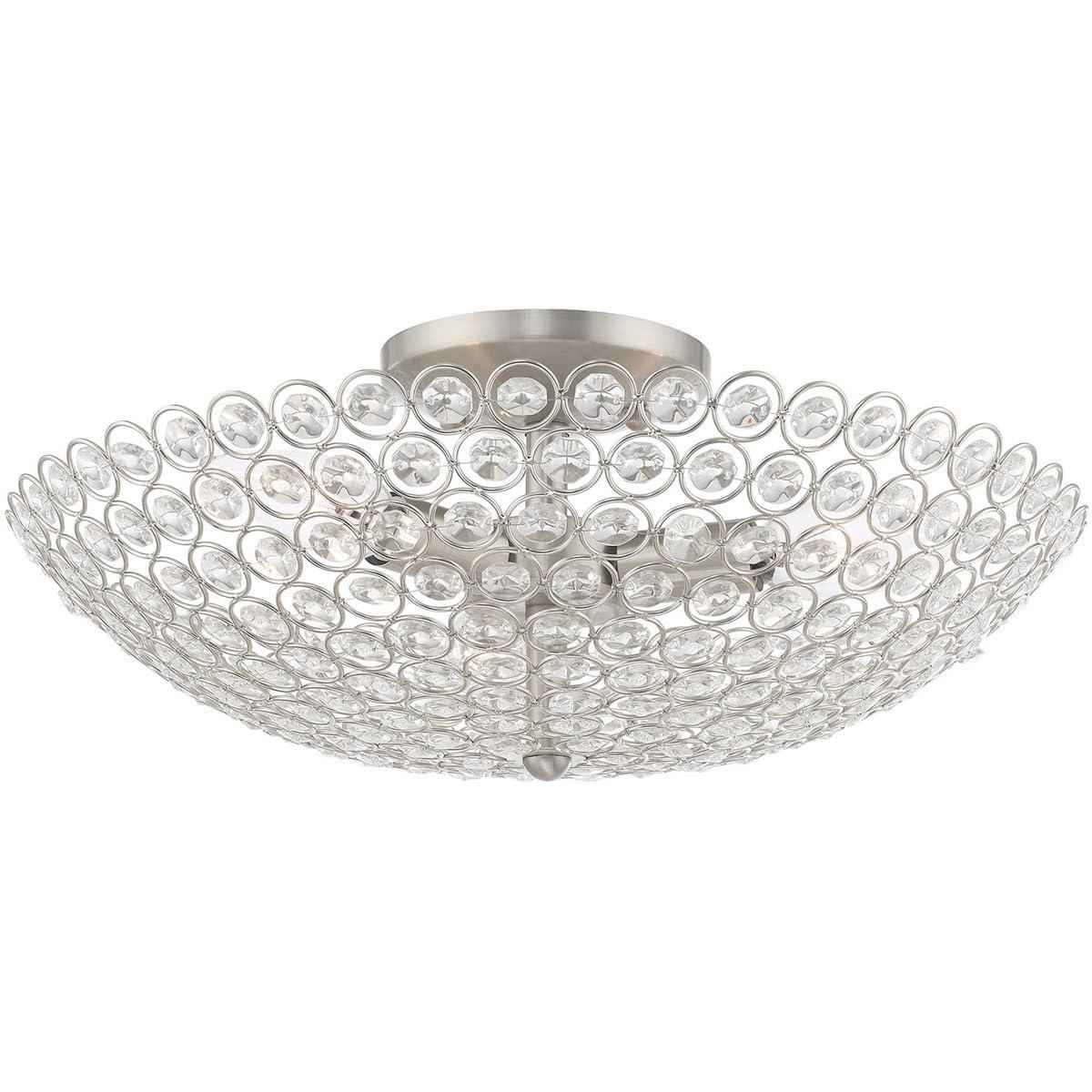 Livex Lighting Cassandra 3 - Light Flush Mount in  Brushed Nickel