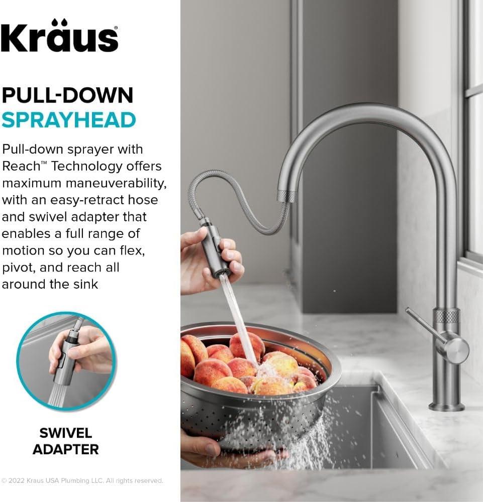 Kraus Oletto Single Handle High-arc Kitchen Faucet