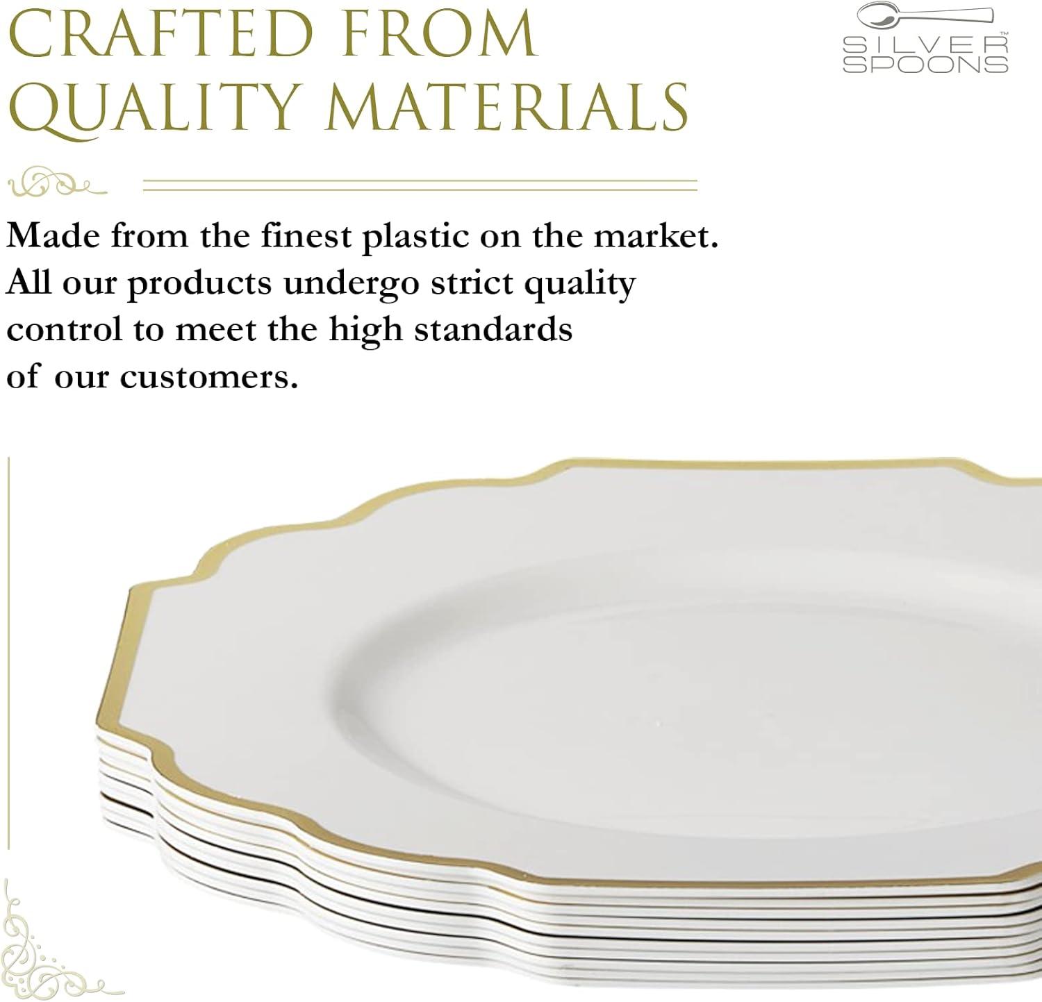 Baroque Disposable Dinner Plate (Set of 10)