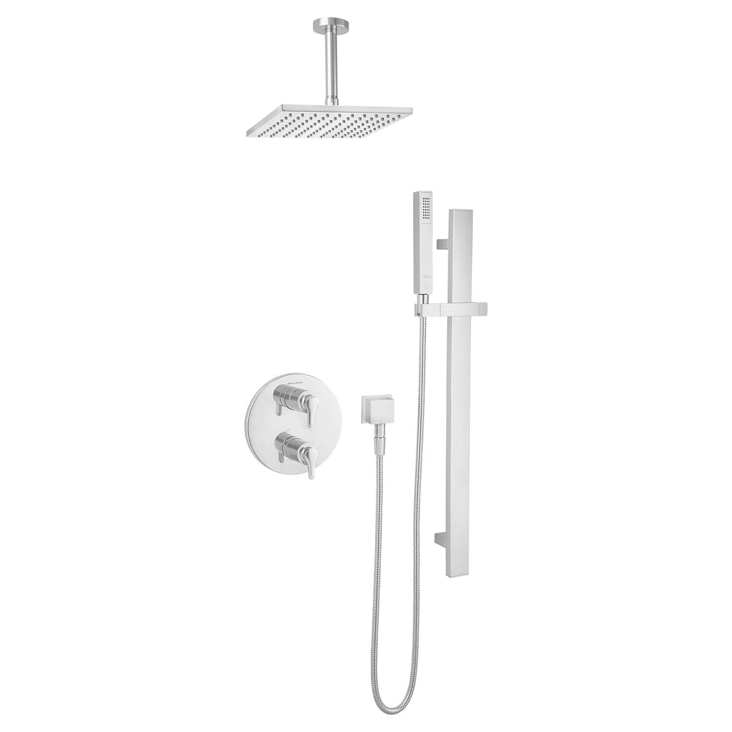 Rain American Standard Ceiling Mount Rain Shower Head Shower Arm 6 inch