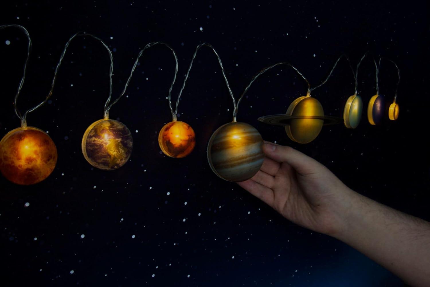 Solar Powered NASA Inspired LED Planet String Lights