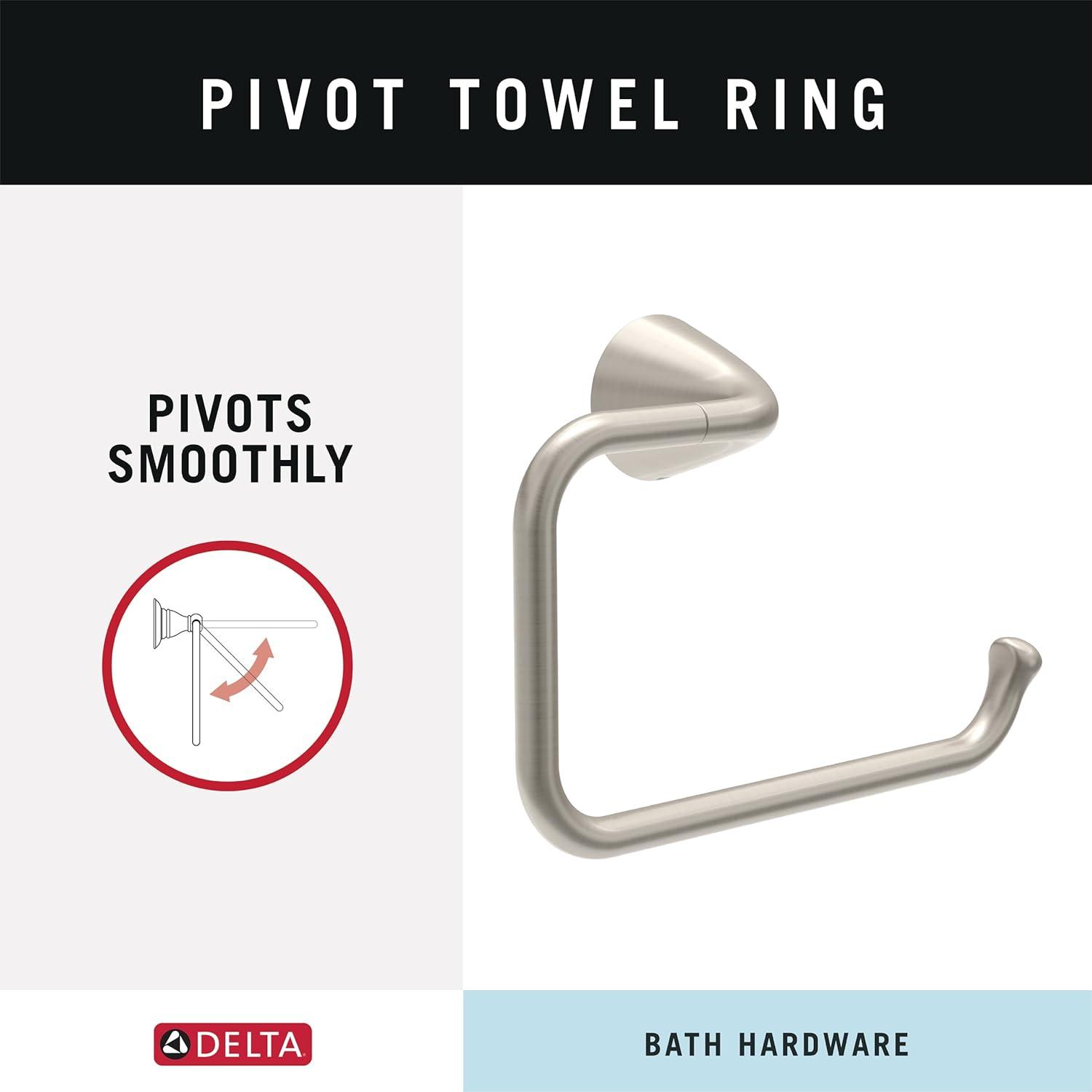 Arvo 4-Piece Bath Hardware 18 in. Towel Bar w/ 6 in. Extender, Toilet Paper Holder, Towel Ring, Hook