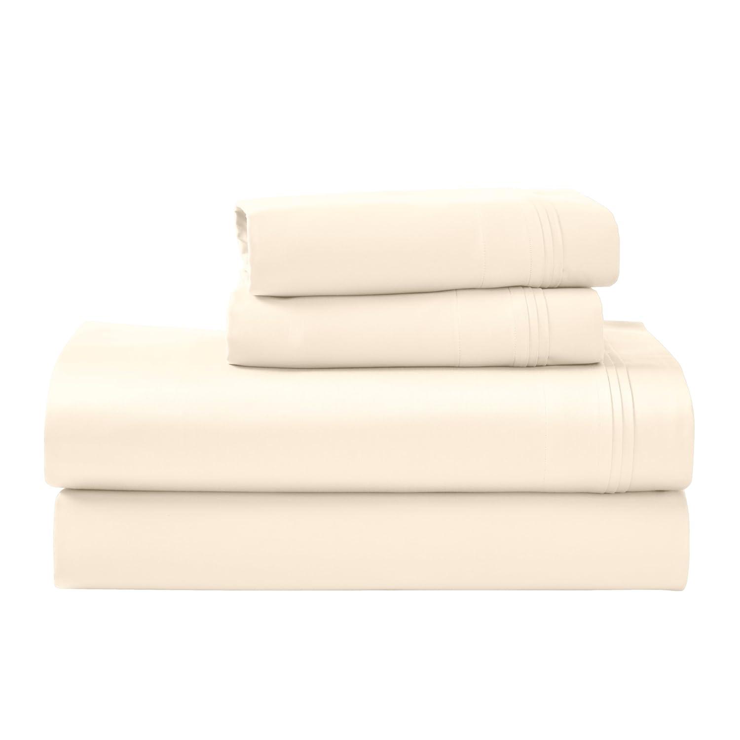 Superior Luxury 1000 Thread Count Certified Egyptian Cotton Solid Extra Deep Pocket 4 Piece Bed Sheet Set