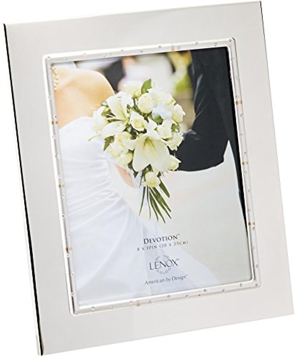 Modern Silver Rhinestone 8" x 10" Photo Frame