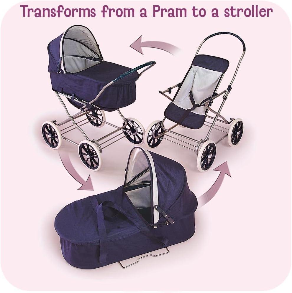 Badger Basket Just Like Mommy 3-In-1 Doll Stroller