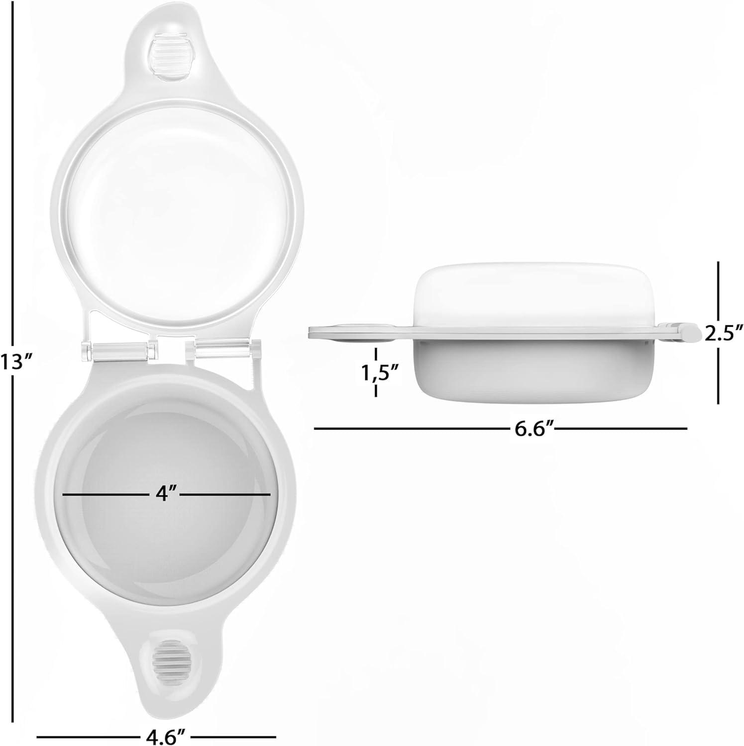 Chef Buddy Microwave Egg Maker - Holds Up to Two Eggs and Cooks in 45 Seconds - Cooking Utensil