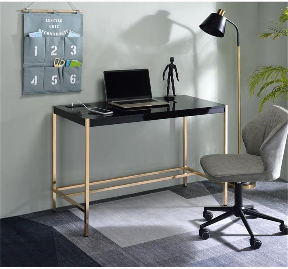 Metal Base Writing Desk