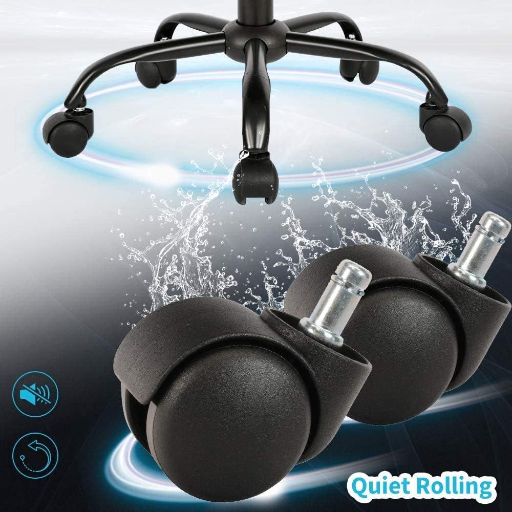 BestMassage Mesh Office Chair Computer Chair with Lumbar Support & Thickly Padded Seat Rolling Swivel Back Support Chair for Home Office, Pink