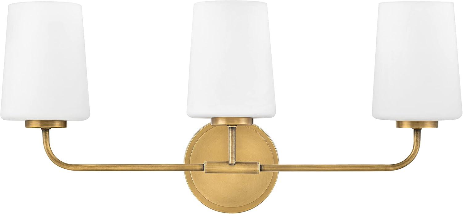 Fitz 3 Light Frosted Dimmable Vanity Light
