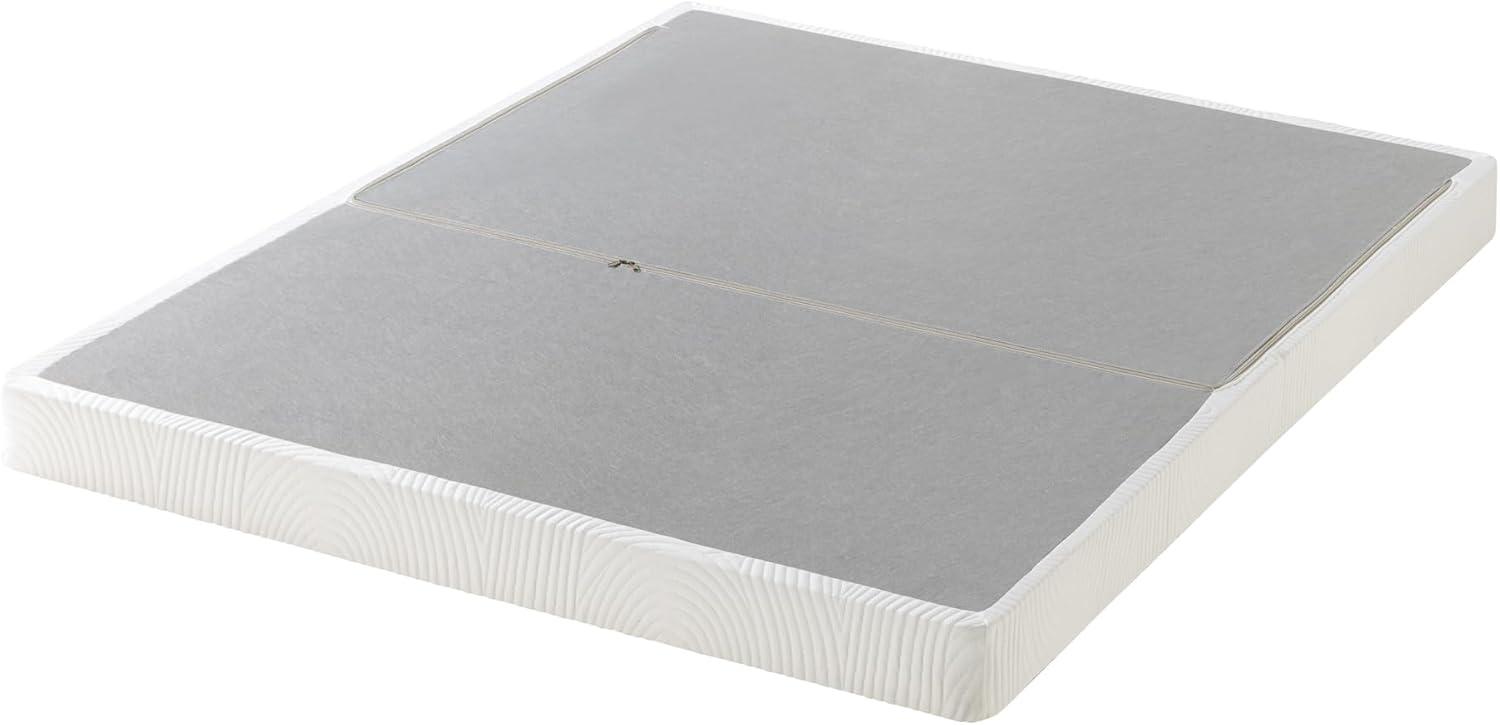 Queen 4-Inch White Metal Folding Box Spring