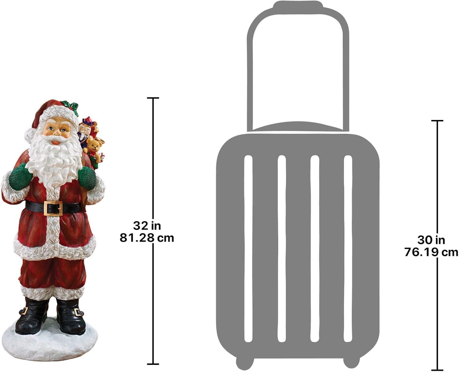 Design Toscano A Visit from Santa Claus Holiday Statue