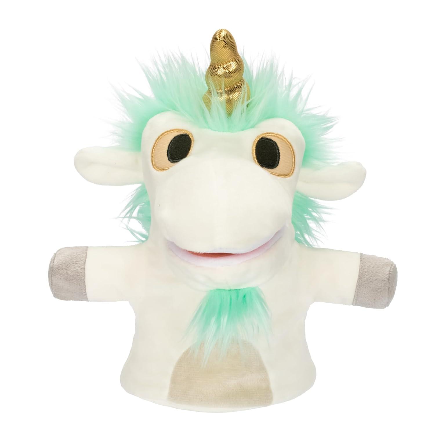 Bluey Unicorse & Bob Bilby Hand Puppet Plush 2-Pack – 8-9” Soft Deluxe Fabric, Embroidered Details, Perfect for Toddler Hands, Imaginative Play, Official Bluey Toys, Amazon Exclusive