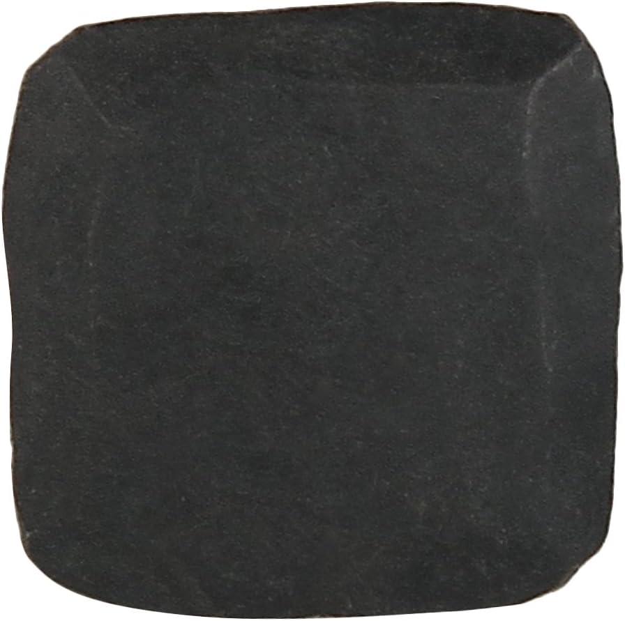 Set of 6 Black Iron Decorative Clavos with Rectangular Flat Head