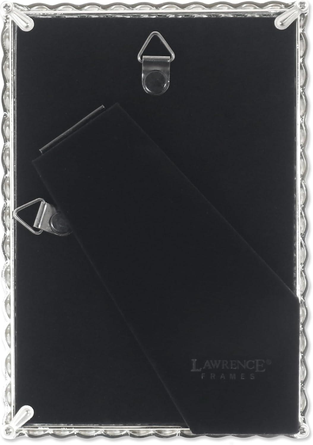 Lawrence Frames Silver Metal Rope 4x6 Picture Frame