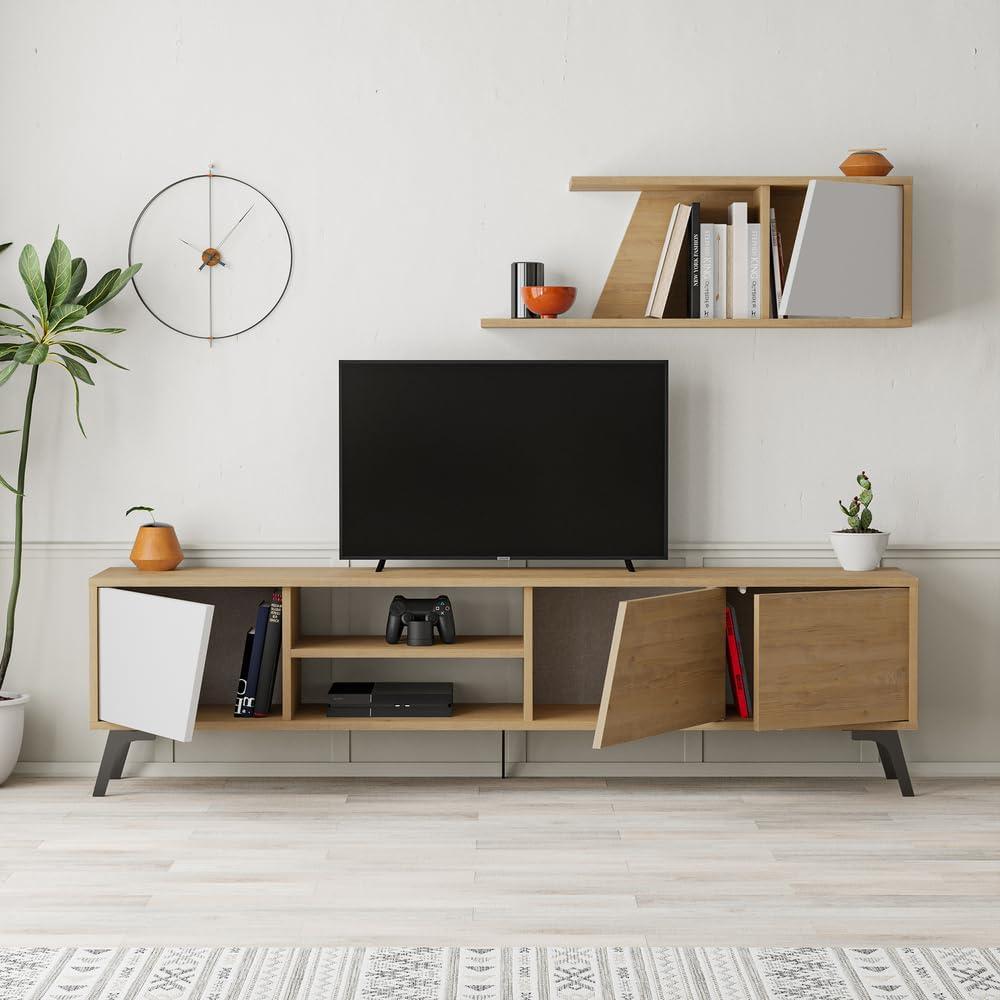 Niche TV Stand for TVs up to 70" Light Oak