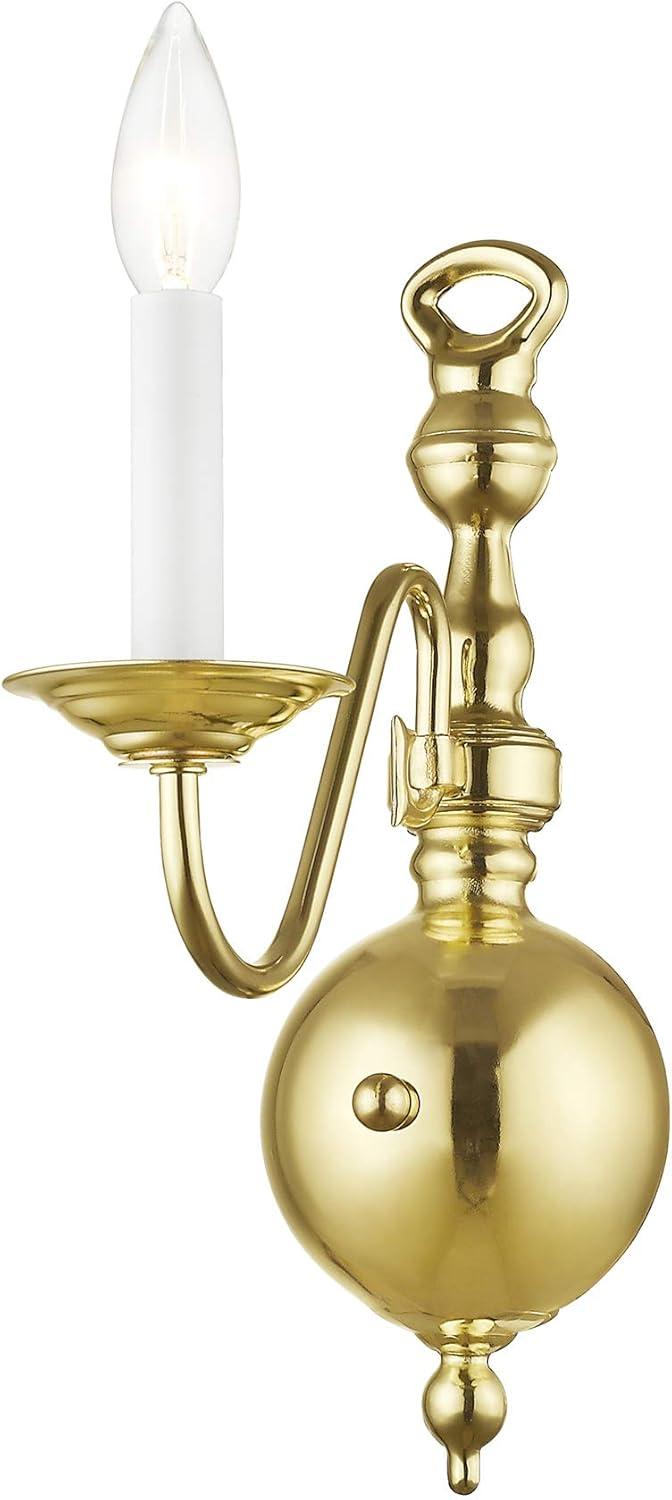 Livex Lighting Williamsburgh 1 - Light Wall Light in  Polished Brass