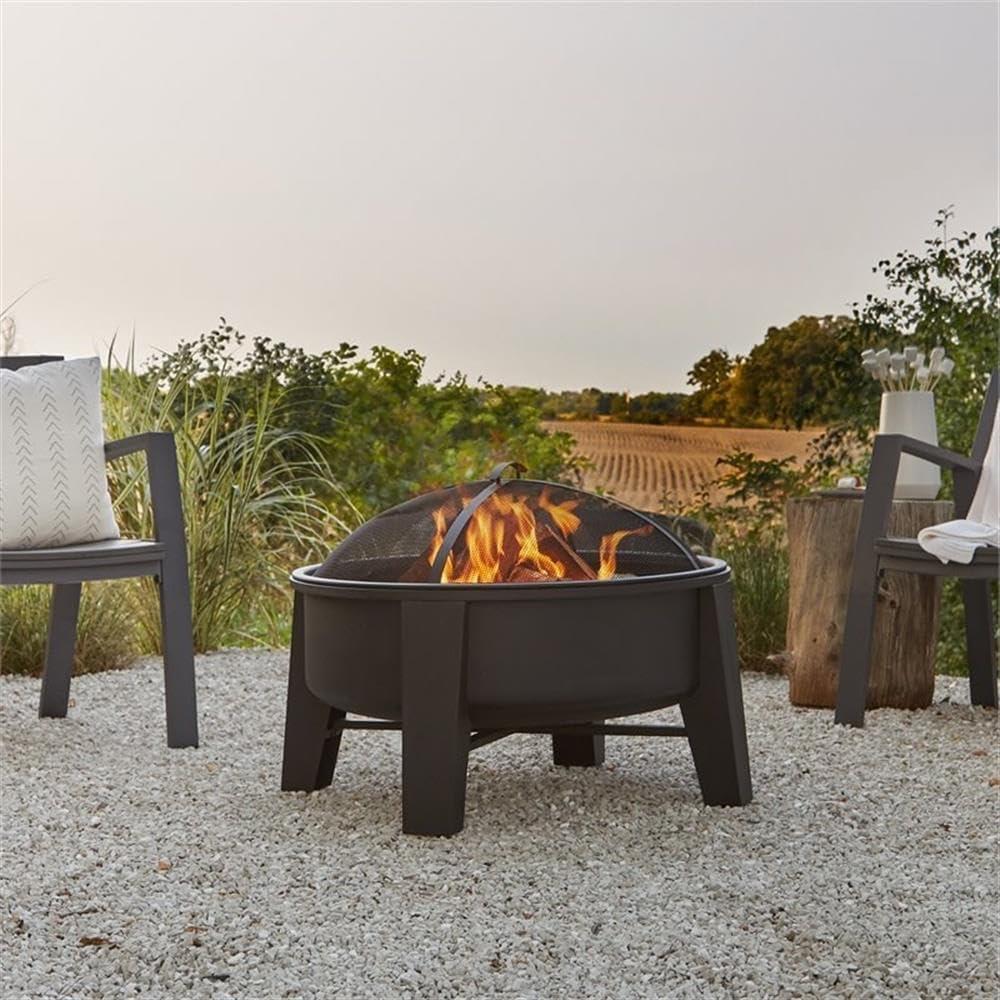 Forsyth Wood Burning Fire Pit By Real Flame