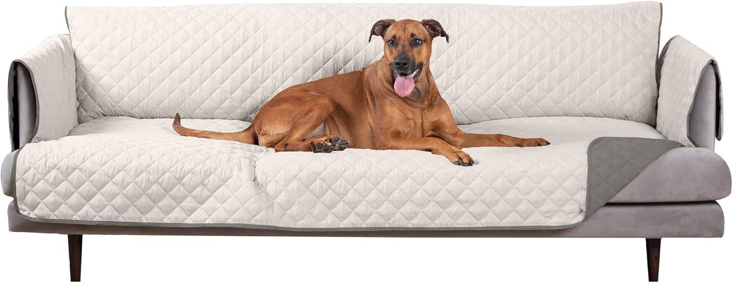 FurHaven Water Resistant Reversible Sofa Cover Furniture Protector