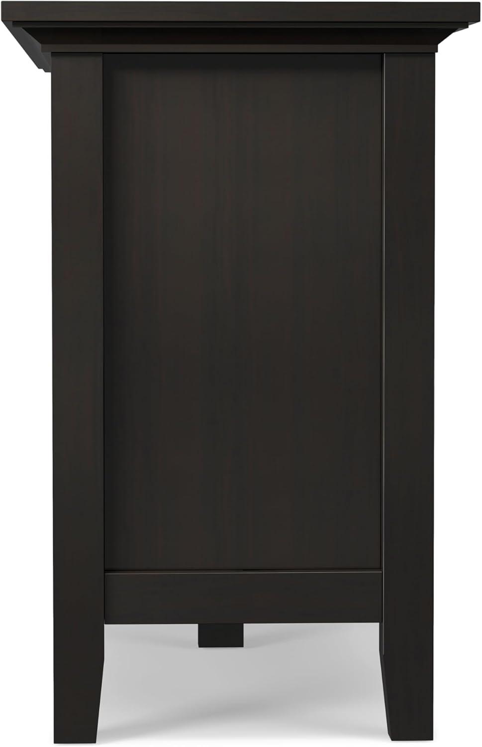 Simpli Home Redmond 72"W Solid Wood TV Stand for TVs up to 80" with Storage Cabinets