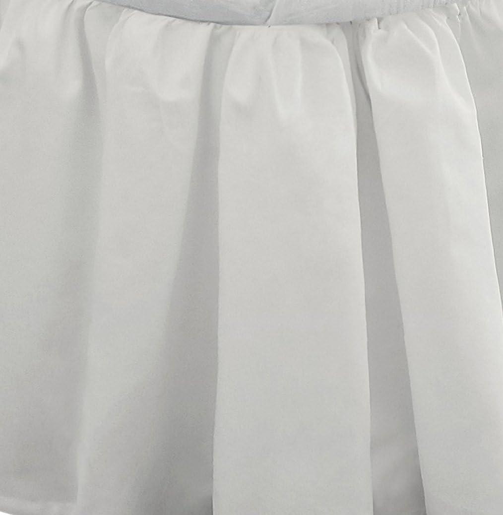 Fresh Ideas Traditiol White Ruffled Cotton Bed Skirt, California King
