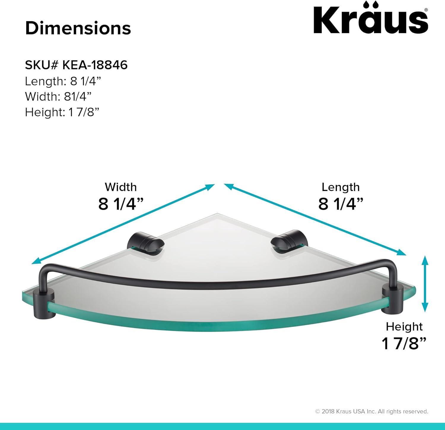 Kraus Elie Triangle Metal Corner Shelf