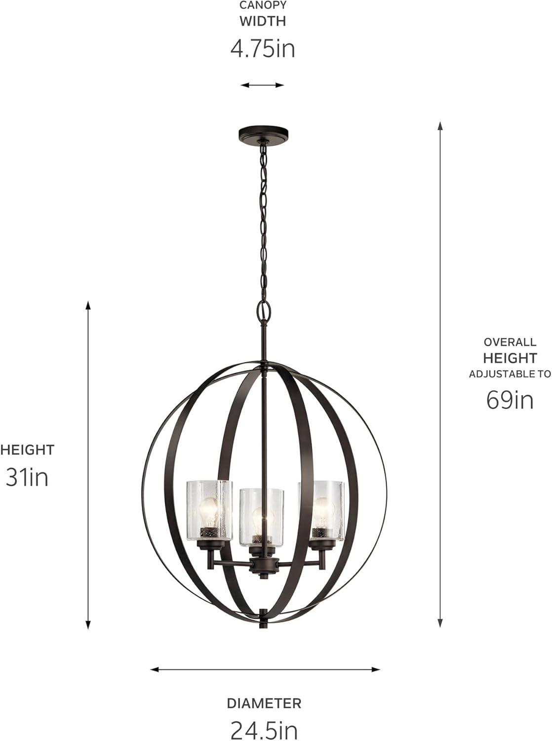 Kichler Lighting 3 - Light Shaded Globe Chandelier