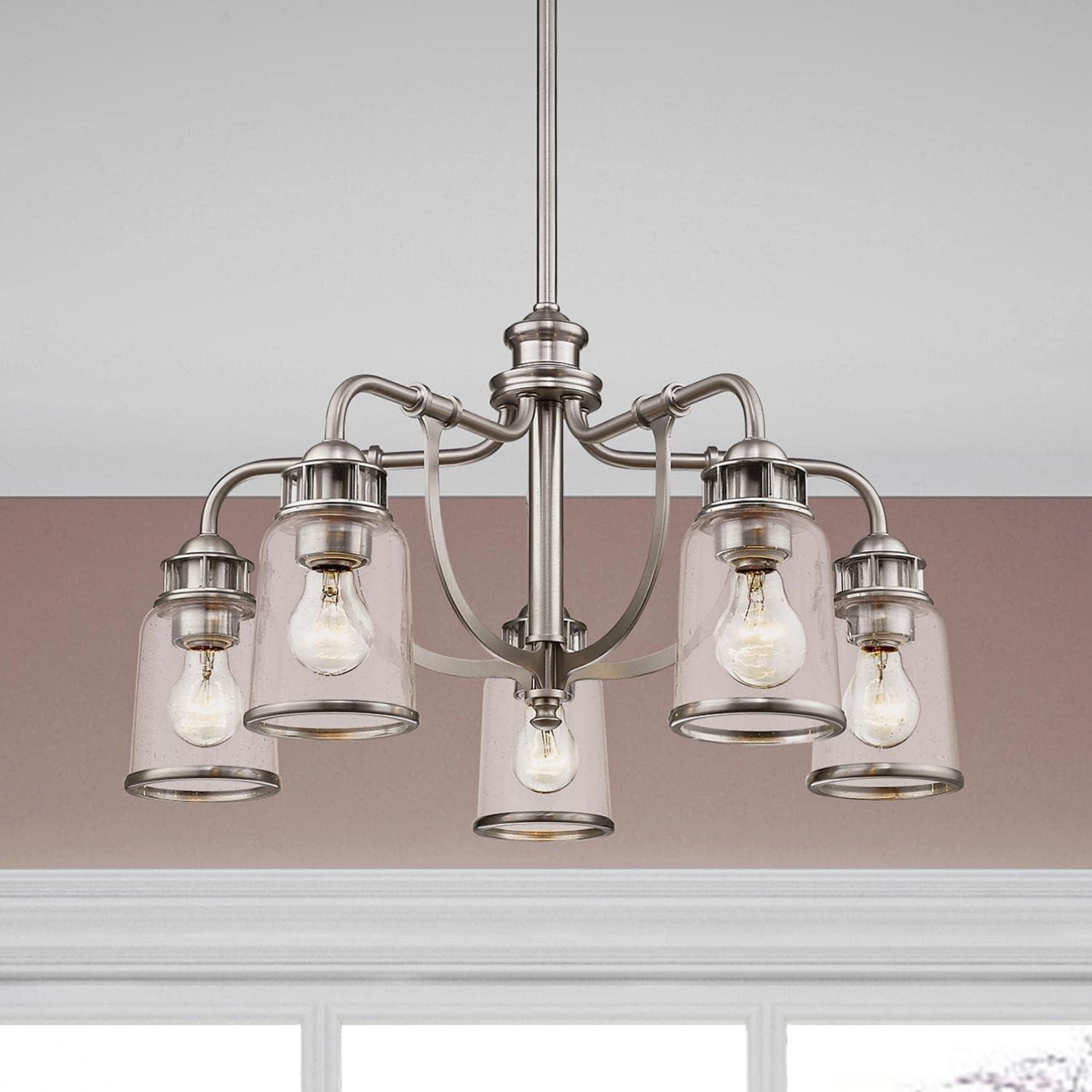 Livex Lighting Lawrenceville 5 - Light Chandelier in  Brushed Nickel