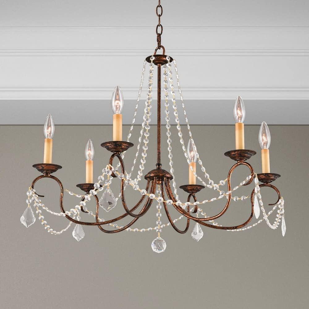 Livex Lighting Pennington 6 - Light Chandelier in  Hand Applied Venetian Golden Bronze