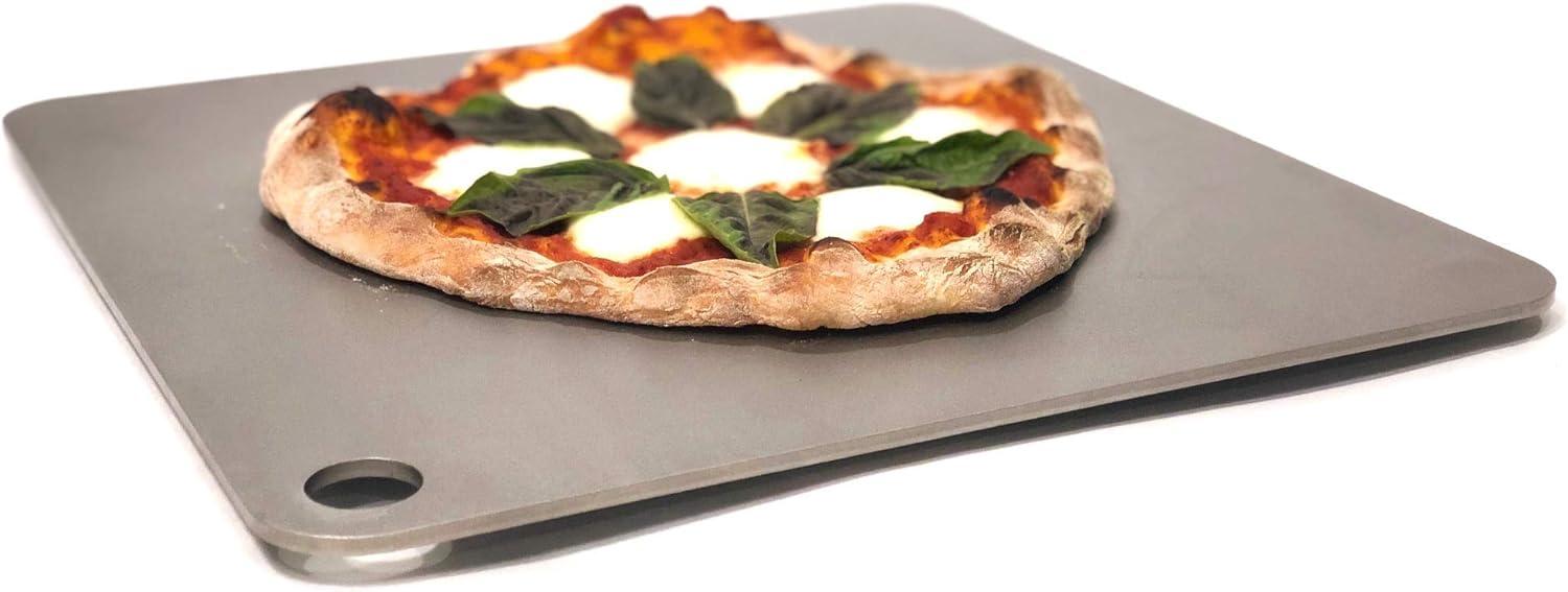 Deluxe Square Steel Pizza Plate 14" x 14"