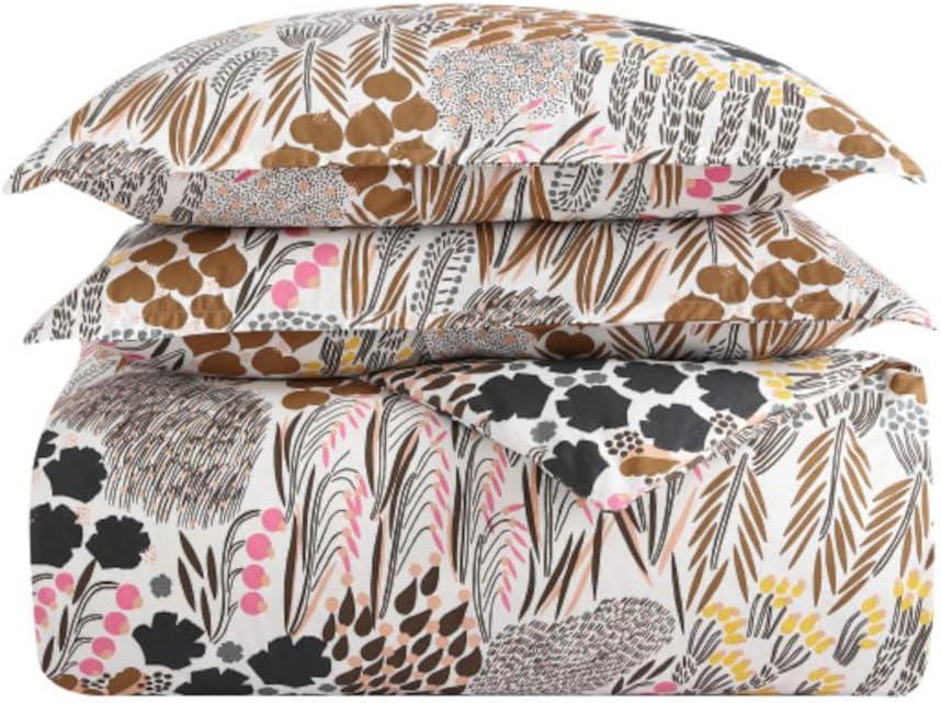 Marimekko Pieni Letto Brown Cotton Duvet Cover Set