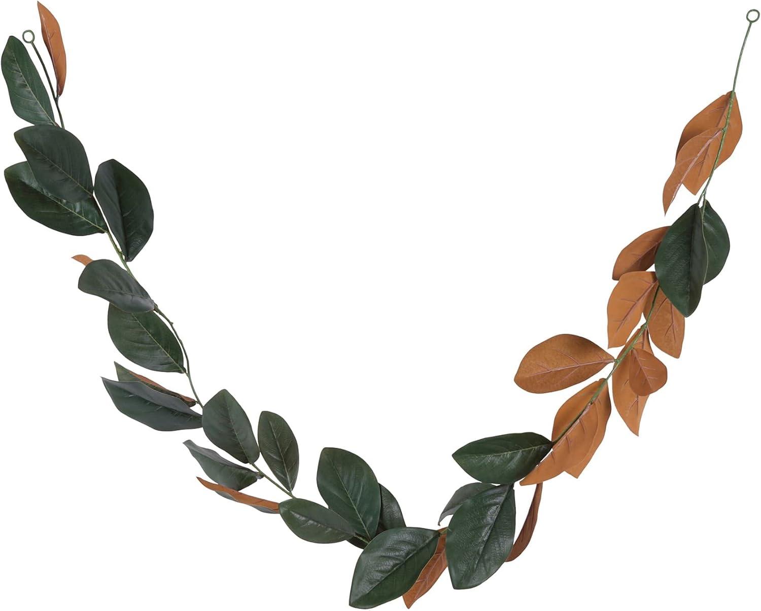 Ashland 6ft. Green and Brown Magnolia Leaf Garland