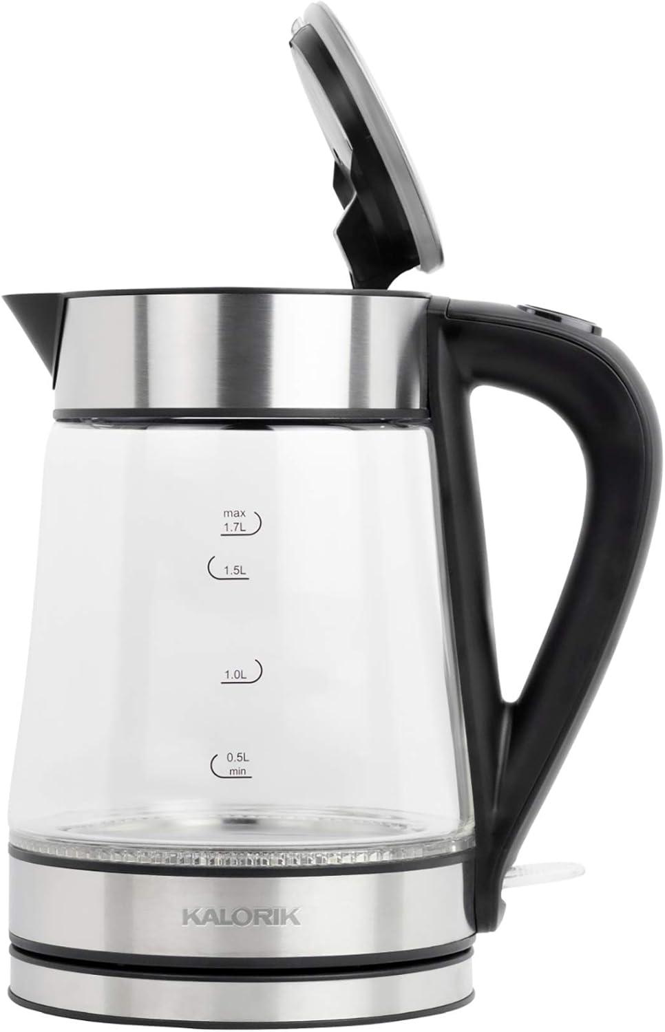 Kalorik 1.7L Rapid Boil Electric Kettle with Blue LED, in Stainless Steel (JK 46670 SS)