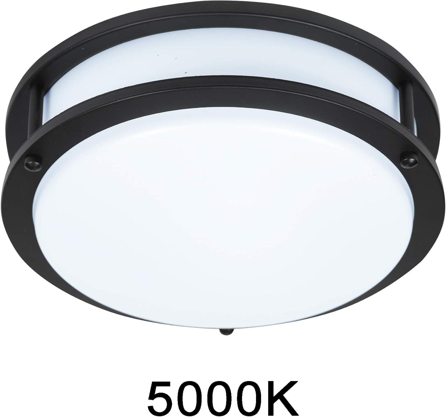 Contemporary 10'' Oil Rubbed Bronze LED Flush Mount Ceiling Light