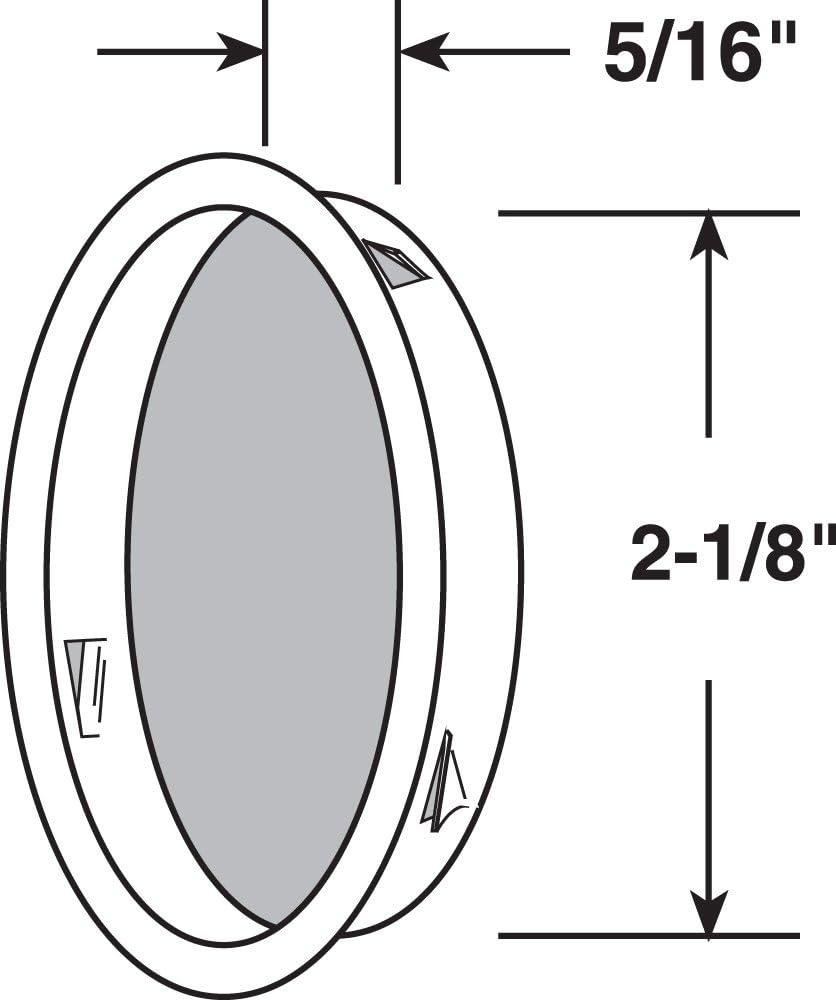 Satin Nickel Round Solid Brass Closet Door Pull