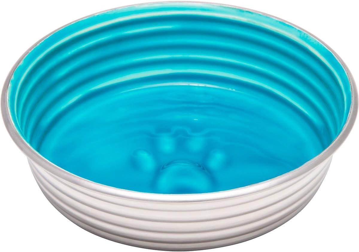 Seine Blue Extra Small Stainless Steel Dog Bowl