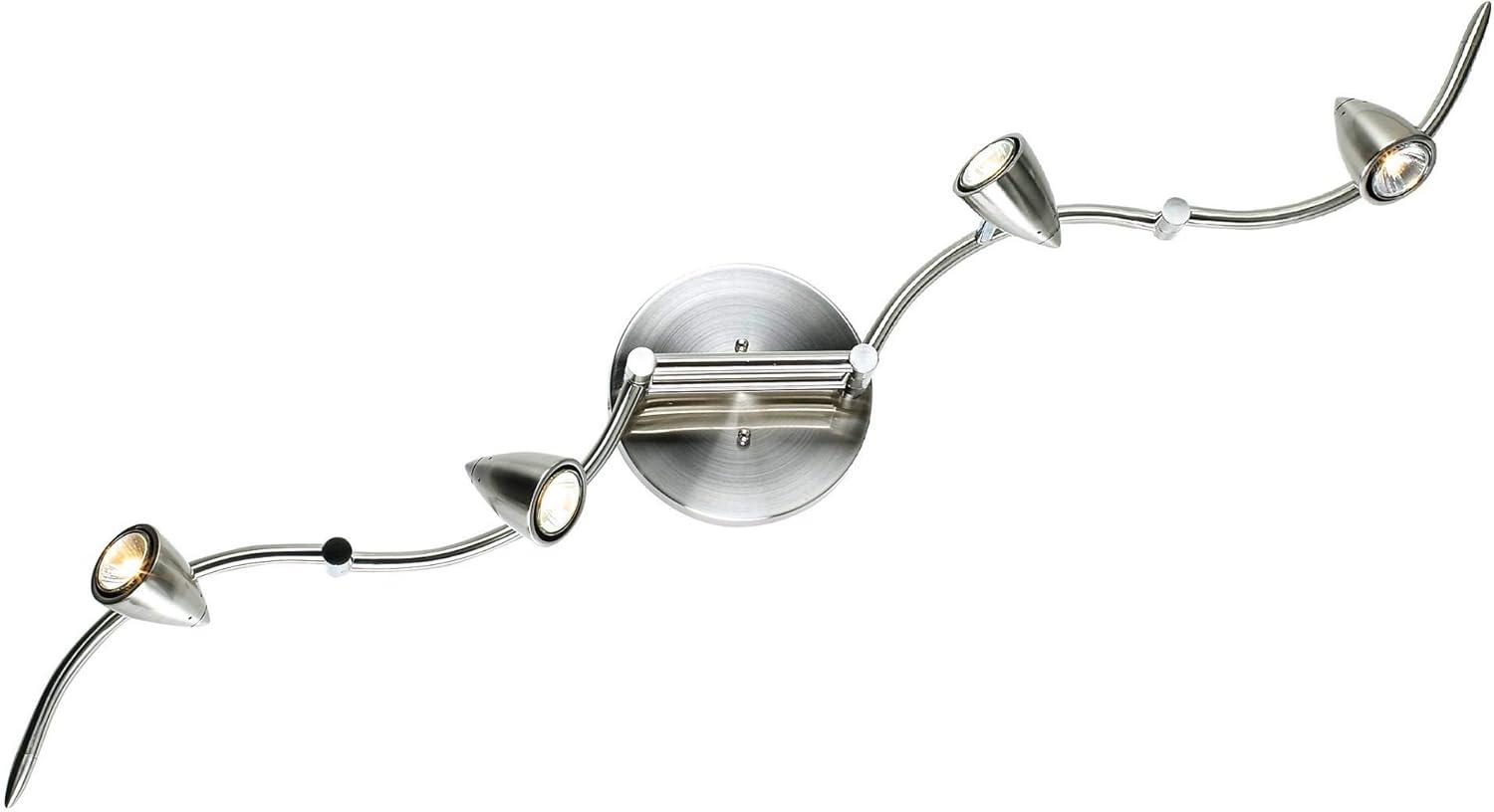 Axel 49'' Silver Brushed Nickel 4-Head LED Track Light